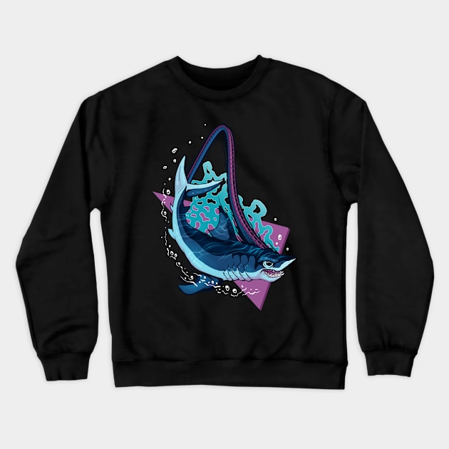 Mega Mako Madness Crewneck Sweatshirt by JFells